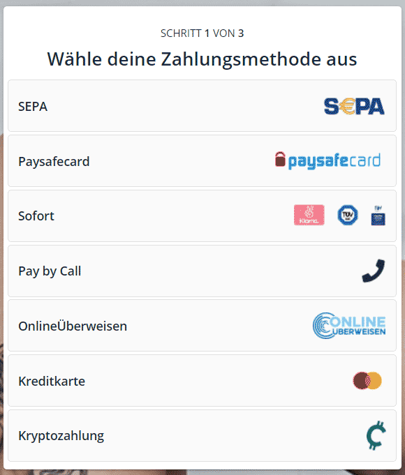 MDH Zahlungsmittel