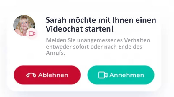 Einladung zum Videoanruf auf Zweisam